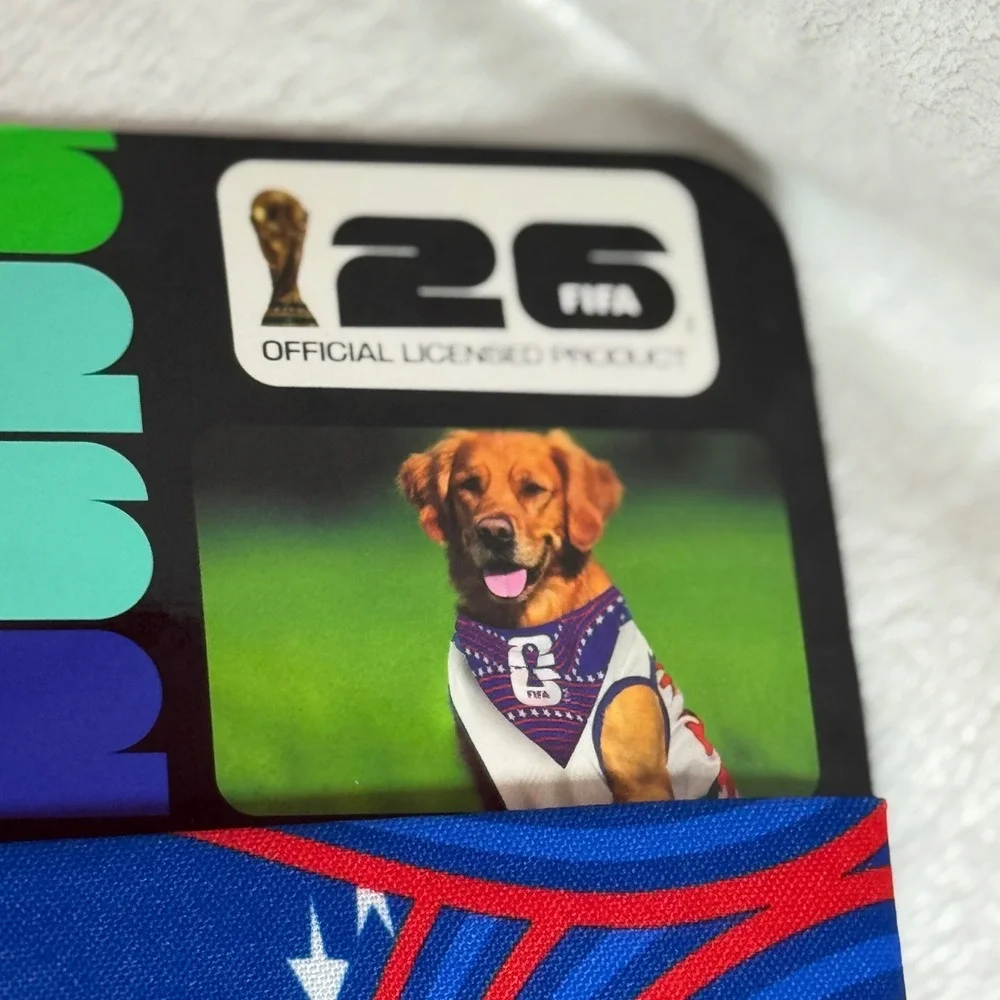 FIFA USA Dog Shirt/Bandana Official Licensed Soccer World Cup Size Large  NWT